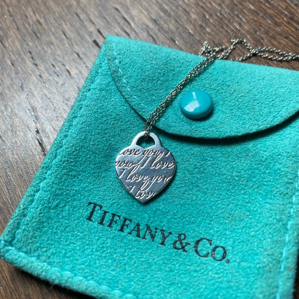Tiffany & Co. 'I Love You' Necklace - Sterling Silver